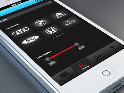 AutoTrader app redesign app car concept grey redesign ui