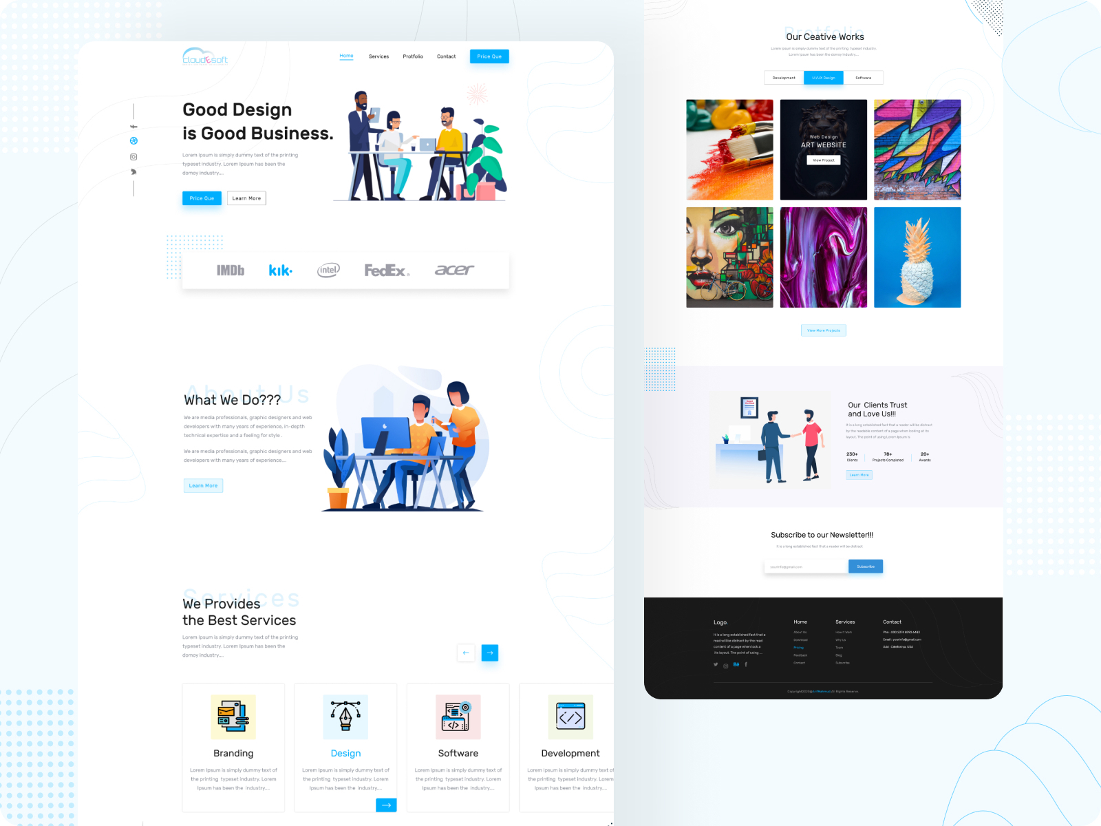 CloudEsoft Agency Web by cloudEsoft on Dribbble