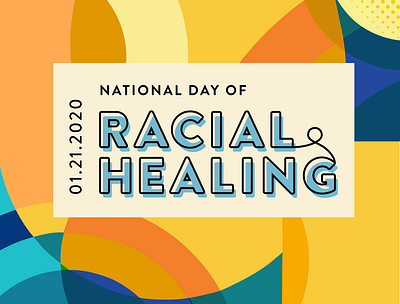 WK Kellogg's National Day of Racial Healing colorful design event branding illustration