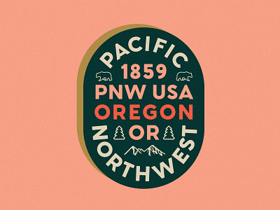 Oregon Type Badge