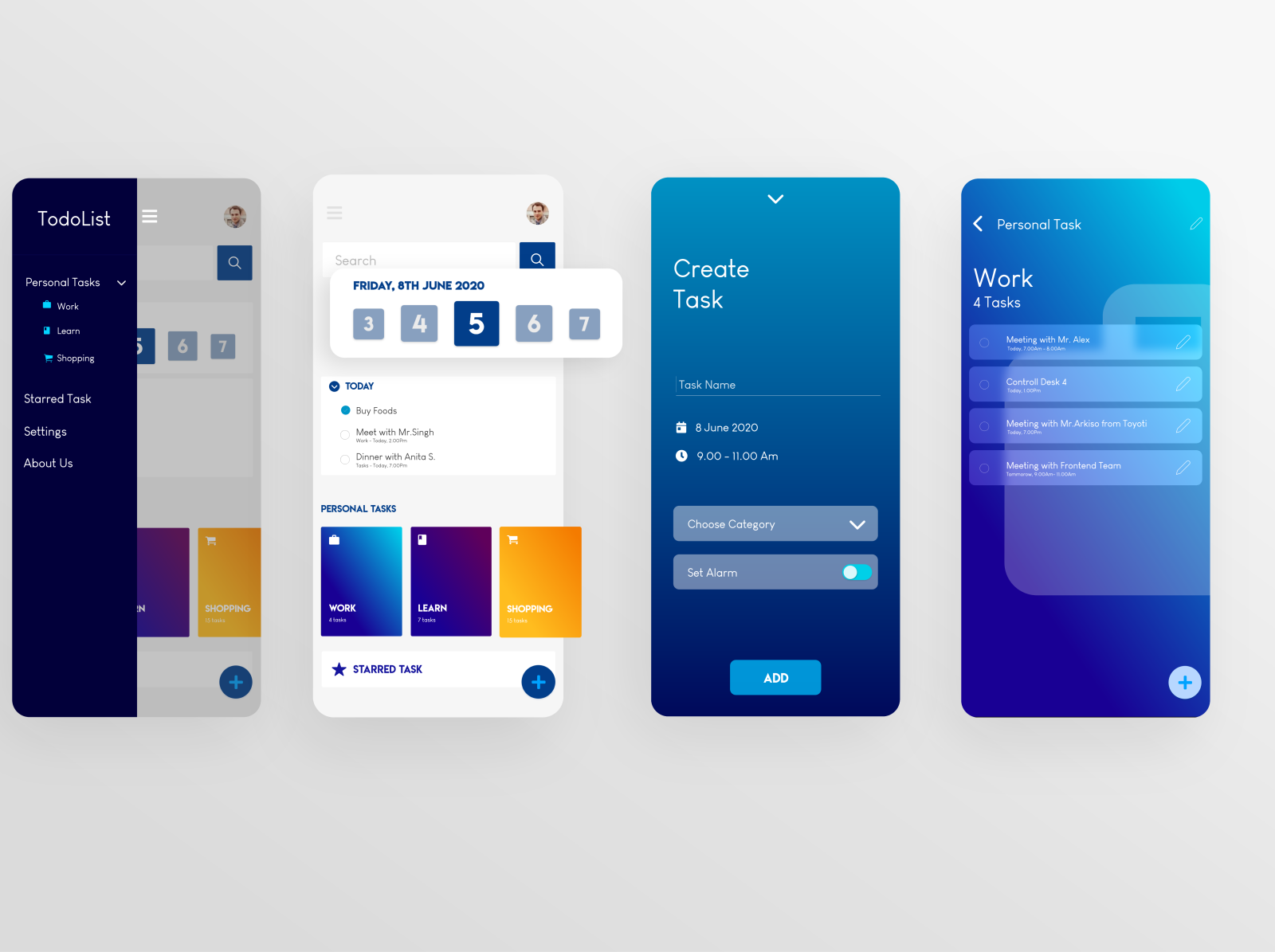 TodoList - Mobile App by Galang Indra Veda on Dribbble