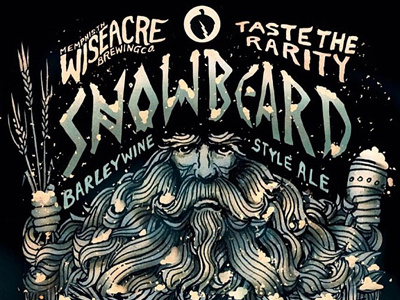 Snowbeard Barleywine Ale label