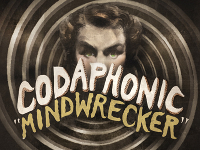 Codaphonic "Mindwrecker"EP album art codaphonic design hypnotic illustration lettering mindwrecker nashville