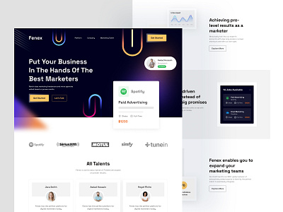 Email Marketer Website Landing Page Design app design dribbble design email marketer website email marketing email website landing page design marketer website trendy design ui design uiux design ux design web app webdesign website website design