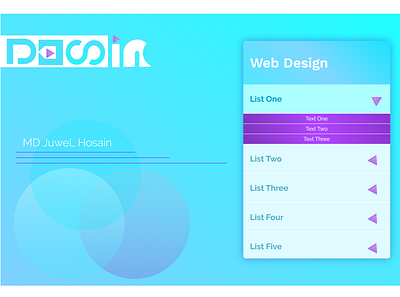 Collapse List Design animation design icon list logo todolist ui web webdesign website