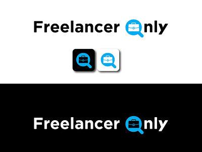 Freelancer Only bag cool logo freelancer job logo logo design nice logo search searching