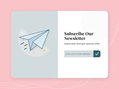 Subscribe Newsletter clean app modern ui newsletter offer page payment subscribe uiux web design