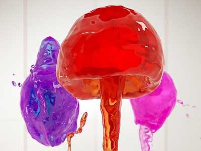 Jelly 3d artist 3ds max animation fluid jelly simulation vray