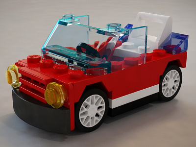 Lego P1 3ds max car lego photoshop vray