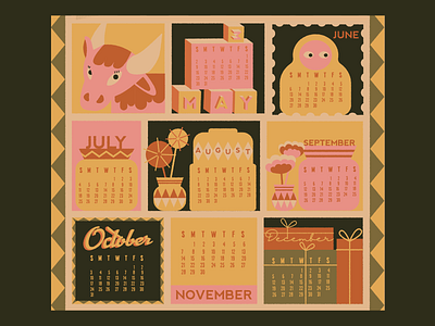calendar calendar 2021 calendar design character character design design illustration