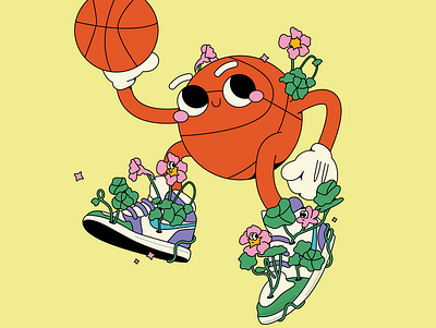 tough game basketball character character design characters illustraion vector art vector character vector illustration