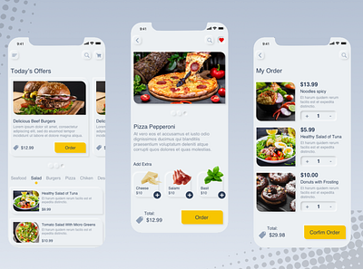 Food Ordering App app app concept app design app ui application design food app food ordering food ordering app mobile mobile app mobile app design mobile design mobile ui neomorphism ui ui ux ui design uidesign uiux