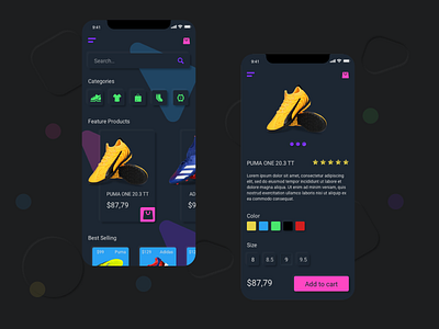 Online Store App Design Concept