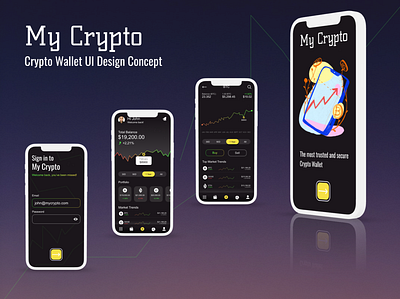 Crypto Wallet Design Concept app app concept app design application design ui ui design