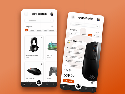 Steelseries application concept design design graphic design interfacely mobile tribeui ui uiux uiuxdesigners userinterface ux webdesign