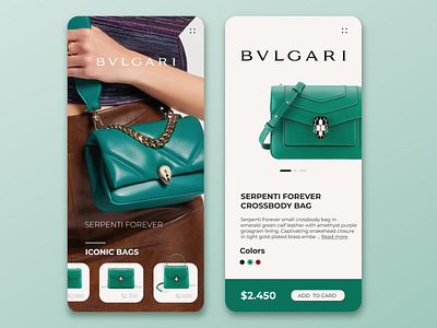 BVLGARI app application concept concept design design ui ux