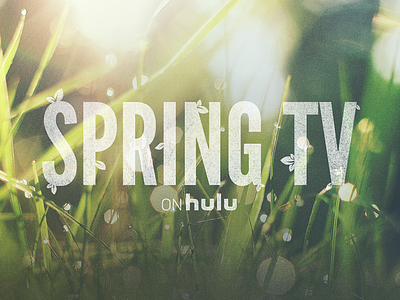 Spring TV on Hulu hulu spring title treatment tv