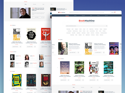 BookMachine Web | Creative Month #4 books bookshop design web