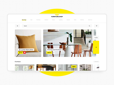 Furniture Shop Web | Creative Month #10 design furniture store furniture website web