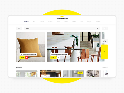 Furniture Shop Web | Creative Month #10