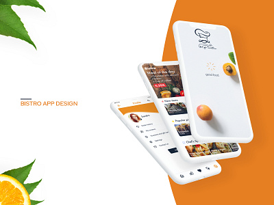 Bistro - Food delivery app app branding design graphic design illustration logo typography ui ux vector