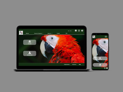 Design for Working Group of Parrot Protection in Vienna balsamiq mockup ui ux