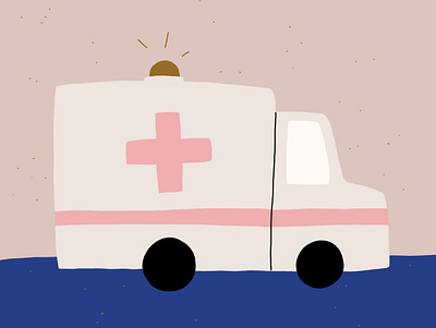 Ambulance alphabet childrens illustration illustration illustration art illustrator kids art kids illustration procreate