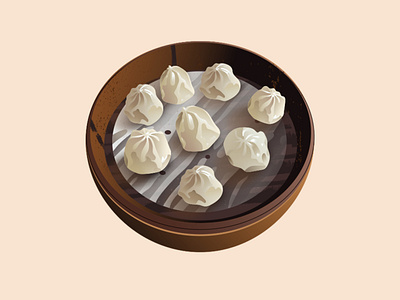 Xiaolongbao Soup Dumpling food food illustration illustration taiwanese vector