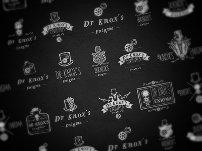 Dr Knox's Enigma Logos design illustration logo