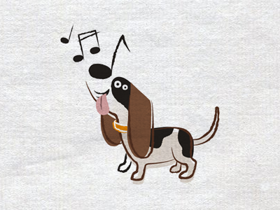 Quaver the dog :) illustration