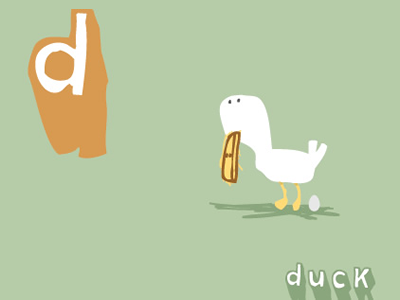 Duck! animals illustration vector