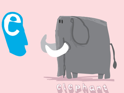 Elephant! animals illustration vector