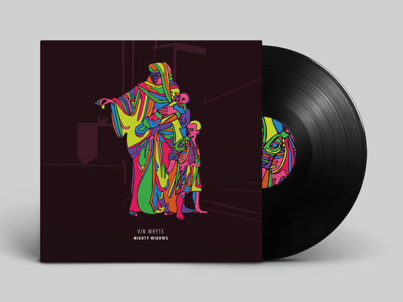 Mighty Widows psychedelic illustration
