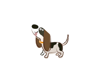 Magical Musical Mutt :) animation dog illustration woof