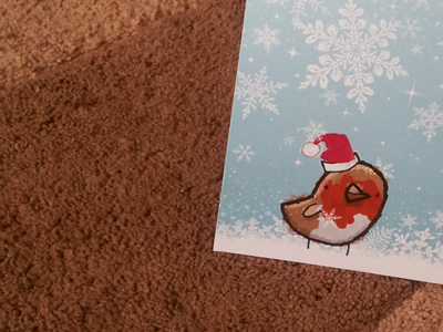 Perch Christmas Card illustration