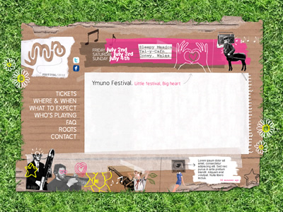 Ymuno design festival illustration montage web