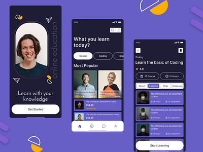 Education App UI UX Design by ahetesanazim on Dribbble