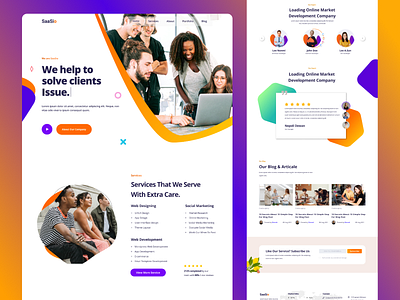 Online Marketing Agency Landing page