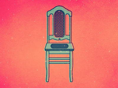 It's a chair chair illustration illustrator offset rocking chair vintage