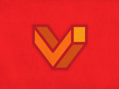 Vaxel 3d consultant logo red type