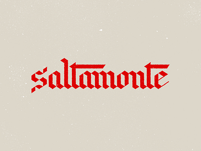 Saltamonte blackletter branding design gothic font grasshopper type typography
