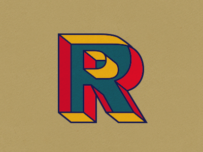 R 3d akzidenz basics hollow typography