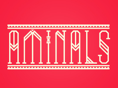 Aminals aminals animals baths graphic design red type typography
