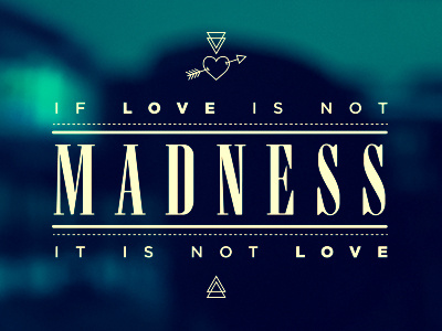 Love = Madness greeting card illustration love typography