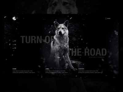 Landing Page: Turn of the Road design landing page landingpage site ui ux