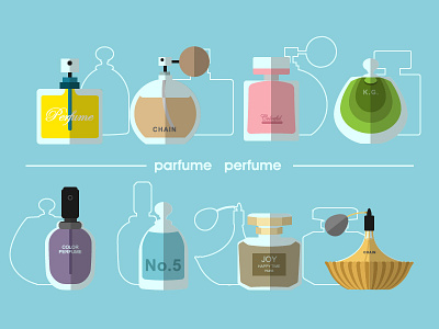 Colorful Perfume bottle colorful glass perfume