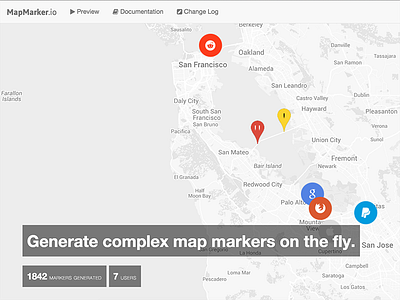 MapMarker.io Landing Page V3 api bing google google maps here maps marker markers