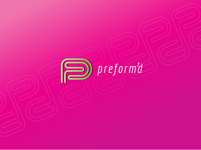 preform'd athletics branding design icon logo typography vector