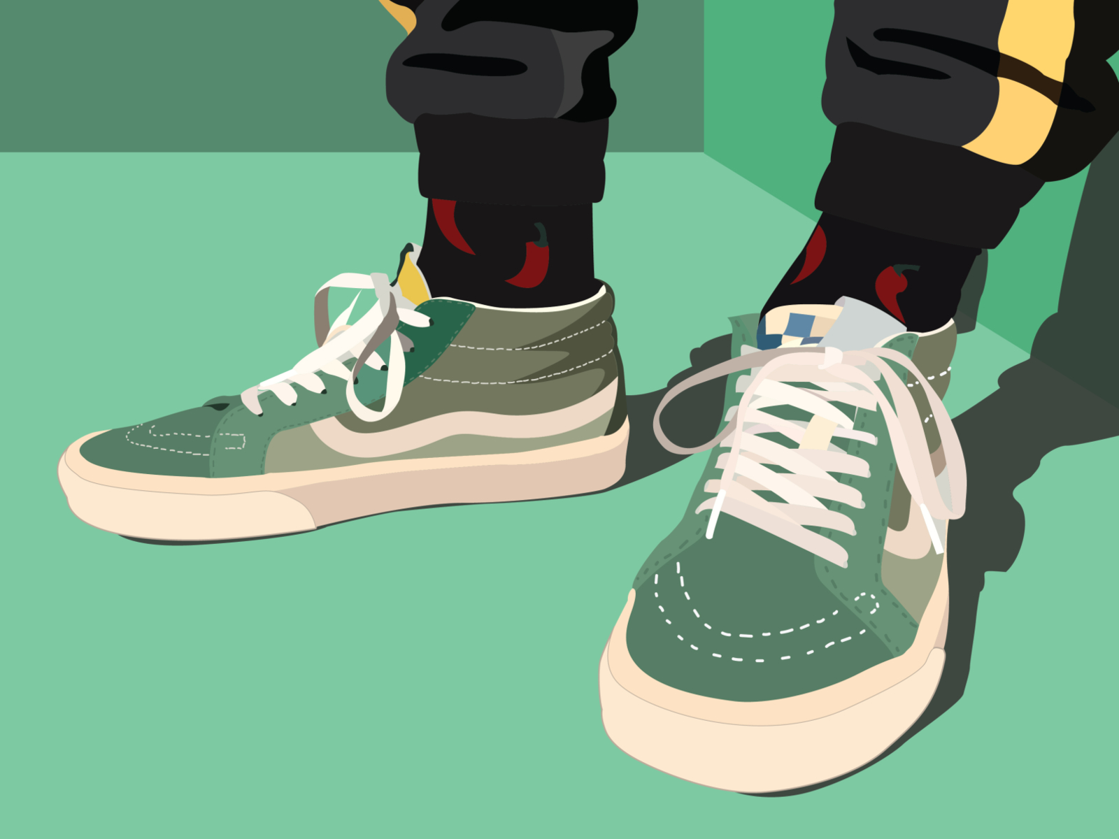 vans shoes graphics