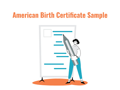 American Birth Certificate Sample